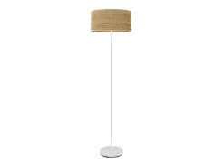 Lampara De Pie Con Pantalla Color Madera Clara Jerte