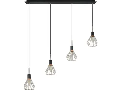 New AKUNADECOR Lampara Lineal 4 Luces San Petesburgo Cobre Cobrizo