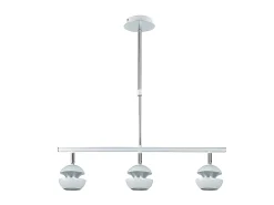 AKUNADECOR Lámpara Suspendida^Lampara Lineal De 3 Luces Beethoven -plata Blanco