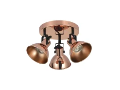 New AKUNADECOR Lampara Plafon Arabia 3xgu10 Cobre Bombillas No Incluidas Cobrizo