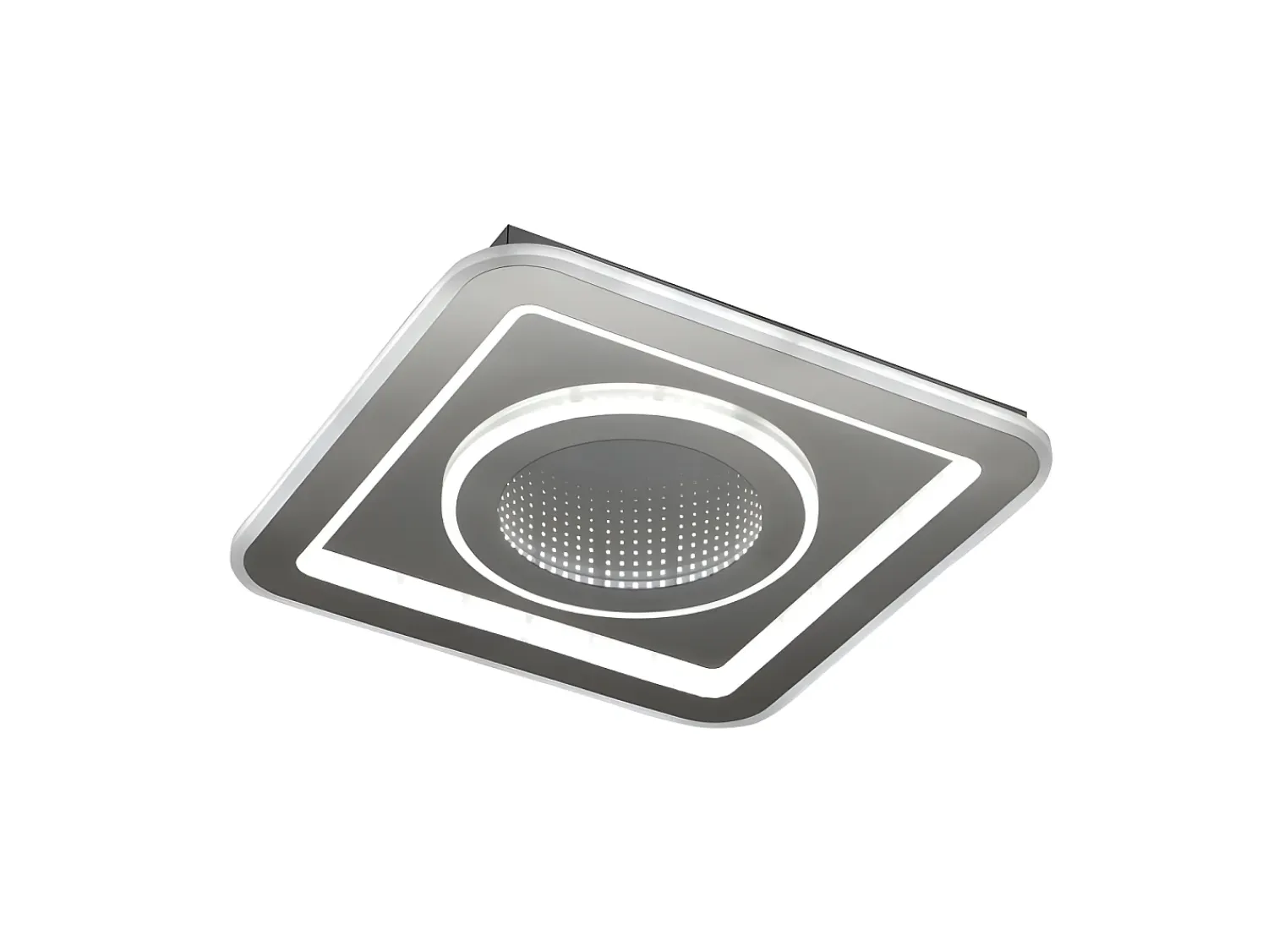 AKUNADECOR Plafón^Lampara Plafon Boveda Cuadrado 80wx2 11200lm De . Blanco