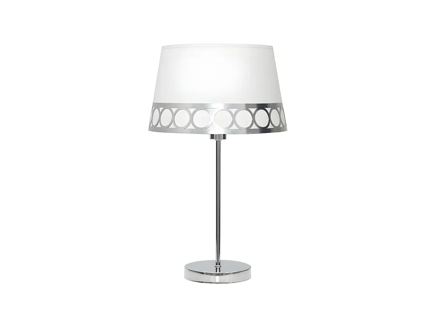 AKUNADECOR Lámpara De Mesa^Lampara Sobremesa Dalia 1xe14 /plata De . Blanco
