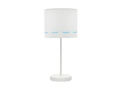 Discount AKUNADECOR Lampara Sobremesa Trazos 1xe14 Celeste 17d De . Blanco