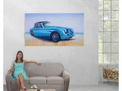 Clearance MCW Óleo coche vintage pintado a mano Multicolor