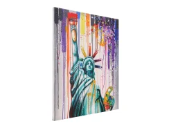 Outlet MCW Óleo Estatua de la Libertad pintado a mano Multicolor