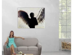 Óleo ángel pintado a mano