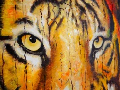MCW Cuadro^Óleo tigre pintado a mano Multicolor