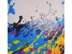 Online MCW Óleo Wave pintado a mano Multicolor