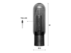 Outlet Kawola Lámpara - Cristal - TRIEST Negro