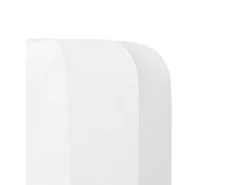 Lámpara colgante blanca de algodón y acero