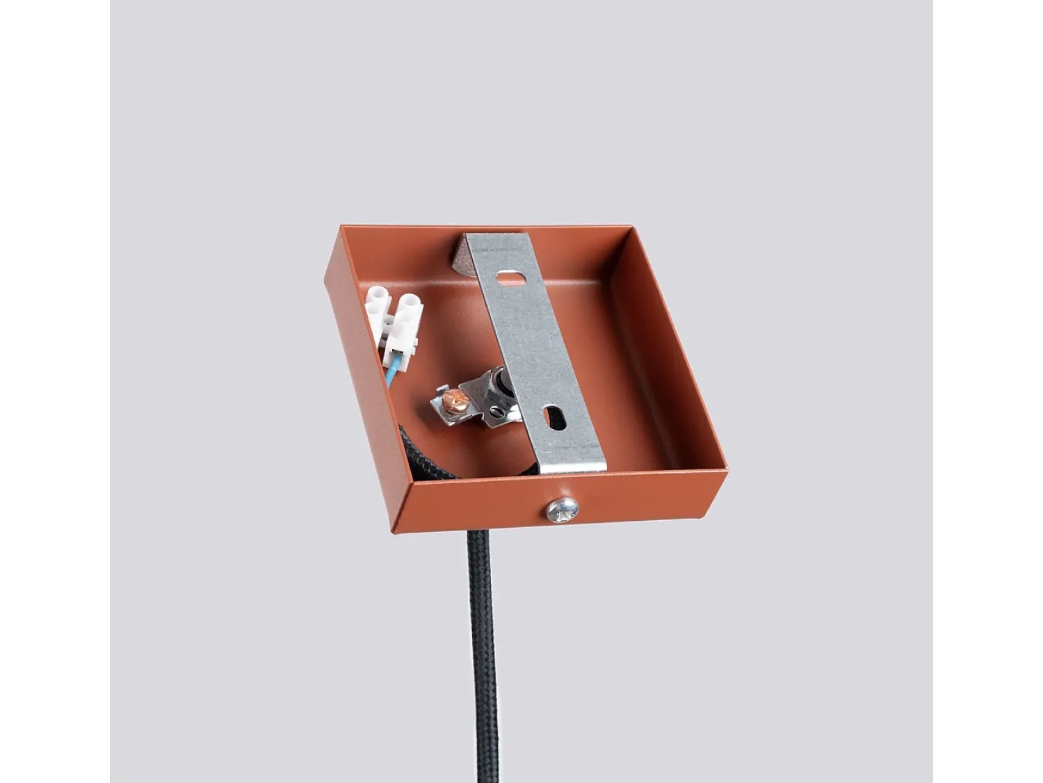 Clearance Sollux Lighting Lámpara colgante Brill moderno de acero - 1 fuentes luminosas 3000K - L.8 x A.114 cm - ocre Rojo
