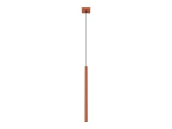 Clearance Sollux Lighting Lámpara colgante Brill moderno de acero - 1 fuentes luminosas 3000K - L.8 x A.114 cm - ocre Rojo