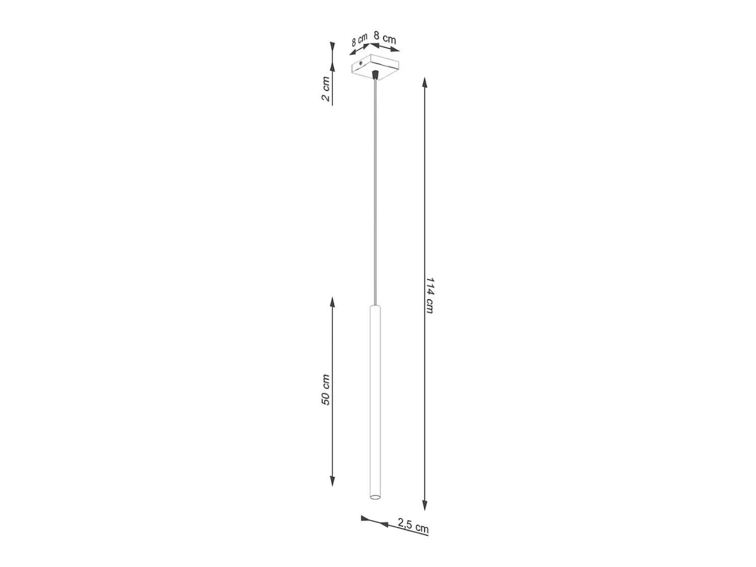 Clearance Sollux Lighting Lámpara colgante Brill moderno de acero - 1 fuentes luminosas 3000K - L.8 x A.114 cm - ocre Rojo