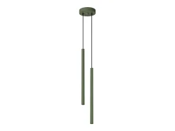 Sollux Lighting Lámpara Suspendida^Lámpara colgante Brill moderno de acero - 2 fuentes luminosas 4000K - L.15 x A.104 cm - oliva Verde