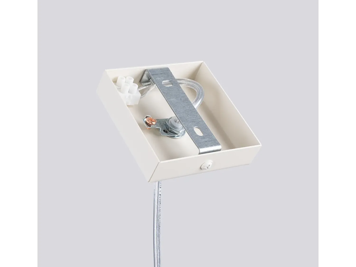 Clearance Sollux Lighting Lámpara colgante Brill moderno de acero - 1 fuentes luminosas 4000K - L.8 x A.114 cm - Beige
