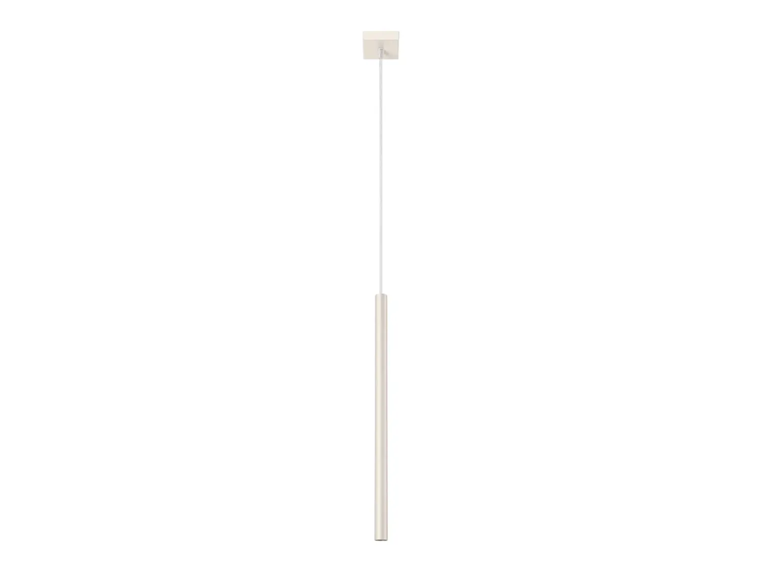 Clearance Sollux Lighting Lámpara colgante Brill moderno de acero - 1 fuentes luminosas 4000K - L.8 x A.114 cm - Beige