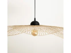 Rendez-Vous Déco Lámpara Suspendida^Lámpara colgante D75 cm en bambú - Jipi Negro