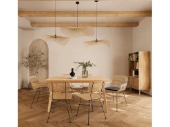 Discount Rendez-Vous Déco Lámpara colgante de bambú de D100 cm - Jipi Negro