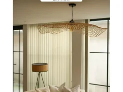 Discount Rendez-Vous Déco Lámpara colgante de bambú de D100 cm - Jipi Negro