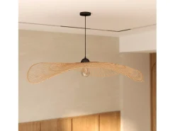Discount Rendez-Vous Déco Lámpara colgante de bambú de D100 cm - Jipi Negro