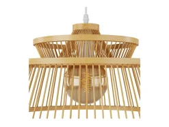Rendez-Vous Déco Lámpara Suspendida^Lámpara colgante de bambú natural 36 cm - Tahaa Beige
