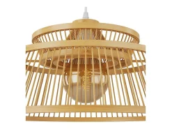 Rendez-Vous Déco Lámpara Suspendida^Lámpara colgante de bambú natural 36 cm - Tahaa Beige