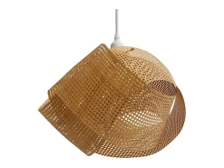 Outlet Rendez-Vous Déco Lámpara colgante de bambú natural y metal D40 cm - Orta Beige