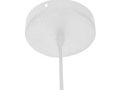 Sale Atmosphera Lámpara colgante de madera y papel tejido Beige