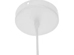 Sale Atmosphera Lámpara colgante de madera y papel tejido Beige