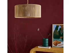 Lámpara colgante de techo con cáñamo , 40cm natural