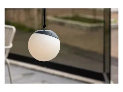 Clearance ebuy24 Lámpara colgante Doris LED para exterior color . Negro