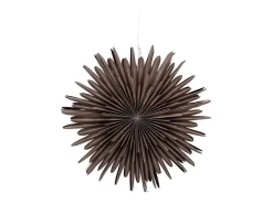 Online ebuy24 Lámpara colgante estrella de Navidad Sälen con papel claro Ø60cm color marrón. Marru00f3n chocolate