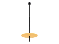 Sollux Lighting Lámpara Suspendida^Lámpara colgante Feltro moderno de fieltro/acero - 1 fuentes luminosas - L.30 x A.126 cm - /negro Amarillo