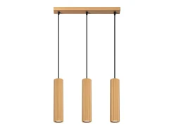 Sollux Lighting Lámpara Suspendida^Lámpara colgante Gloow minimalista de aluminio - 3 fuentes luminosas 3000K - L.45 x A.98 cm - Dorado