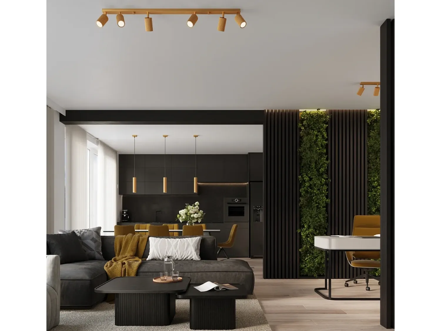 Sollux Lighting Lámpara Suspendida^Lámpara colgante Gloow minimalista de aluminio - 3 fuentes luminosas 3000K - L.45 x A.98 cm - Dorado