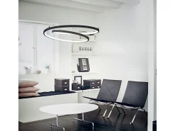 Lámpara colgante integrada LED decorativa en forma de remolino blanca, 3000K