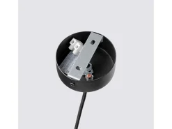 Sollux Lighting Lámpara Suspendida^Lámpara colgante Pelta moderno de fieltro/acero - 1 fuentes luminosas - L.30 x A.126 cm - /negro Amarillo