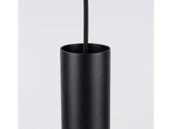 Sollux Lighting Lámpara Suspendida^Lámpara colgante Pelta moderno de fieltro/acero - 1 fuentes luminosas - L.30 x A.126 cm - /negro Amarillo