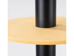 Sollux Lighting Lámpara Suspendida^Lámpara colgante Pelta moderno de fieltro/acero - 1 fuentes luminosas - L.30 x A.126 cm - /negro Amarillo