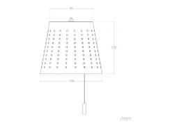 Lámpara Colgante Solar Exterior LED 3W Banate Amarillo Arena