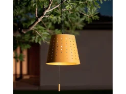 Lámpara Colgante Solar Exterior LED 3W Banate Amarillo Arena