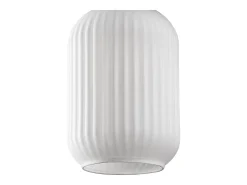 Lámpara de araña metálica - Dorada y blanca - 3 pantallas L. 87 x Alt.130 cm - OSKA