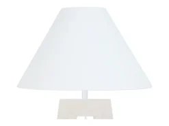 Discount TOSEL Lámpara de Mesa ,madera,,A54xD 30xP30cm Blanco