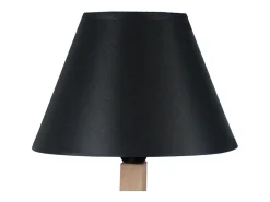 Best TOSEL Lámpara de Mesa ,madera,natural,A44xD45x P16cm Negro