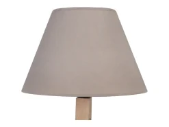 New TOSEL Lámpara de Mesa ,madera,natural,A44xD45xP16cm Topo