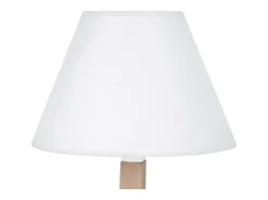 Best TOSEL Lámpara de Mesa ,madera,natural, A44xD45xP16cm Blanco