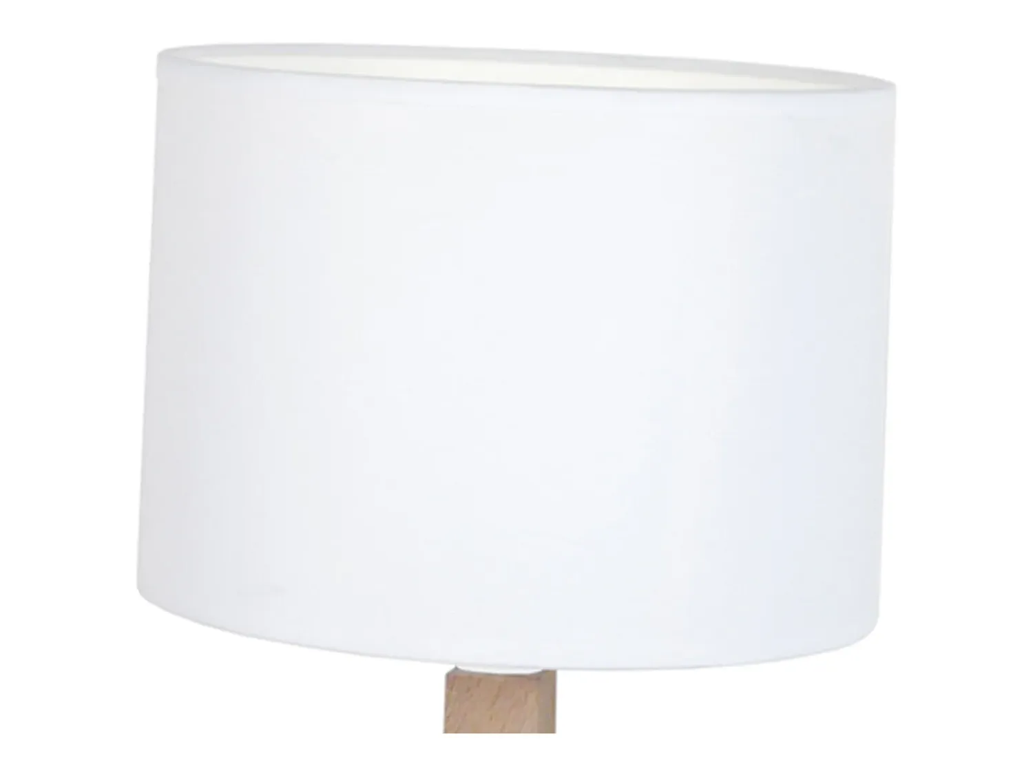 TOSEL Lámpara De Mesa^Lámpara de Mesa ,madera,natural, A 21xD11xP11cm Blanco