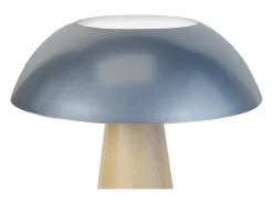 TOSEL Lámpara De Mesa^Lámpara de Mesa ,madera,natural,A35xD 30xP30cm Plateado
