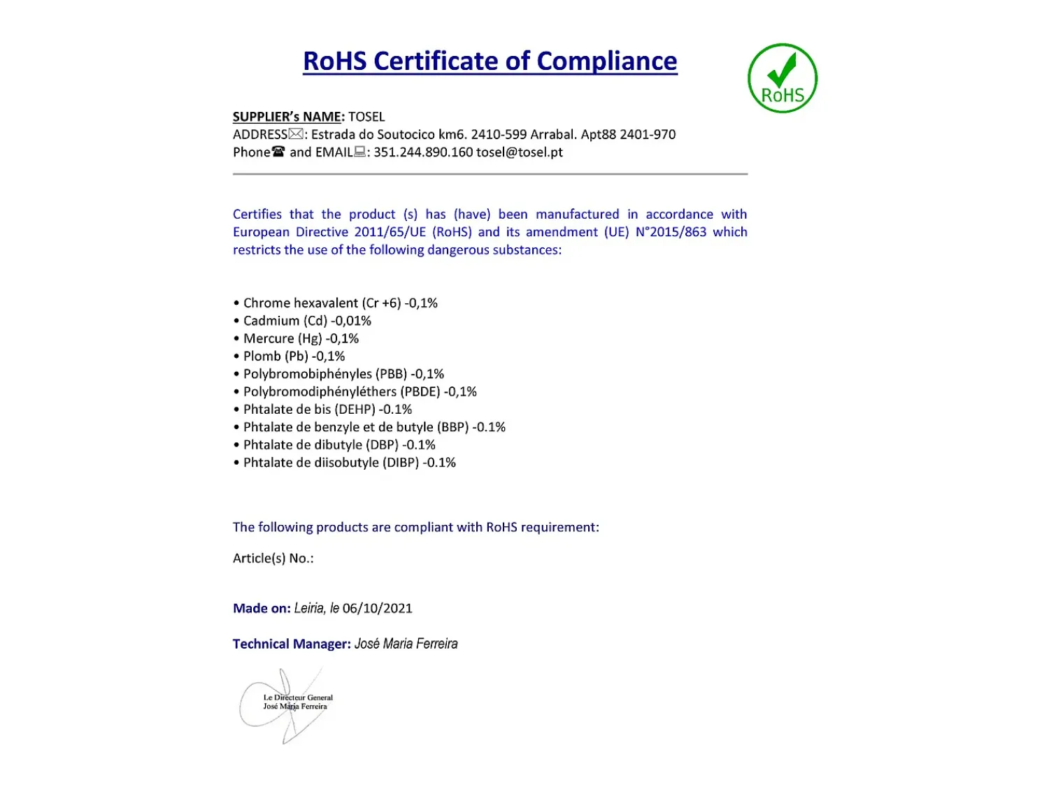 TOSEL Lámpara De Mesa^Lámpara de Mesa ,metal,,A39xD18xP18cm Verde