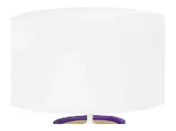 Lámpara de Mesa TOSEL ,vidrio,violeta ,A45xD30xP30cm